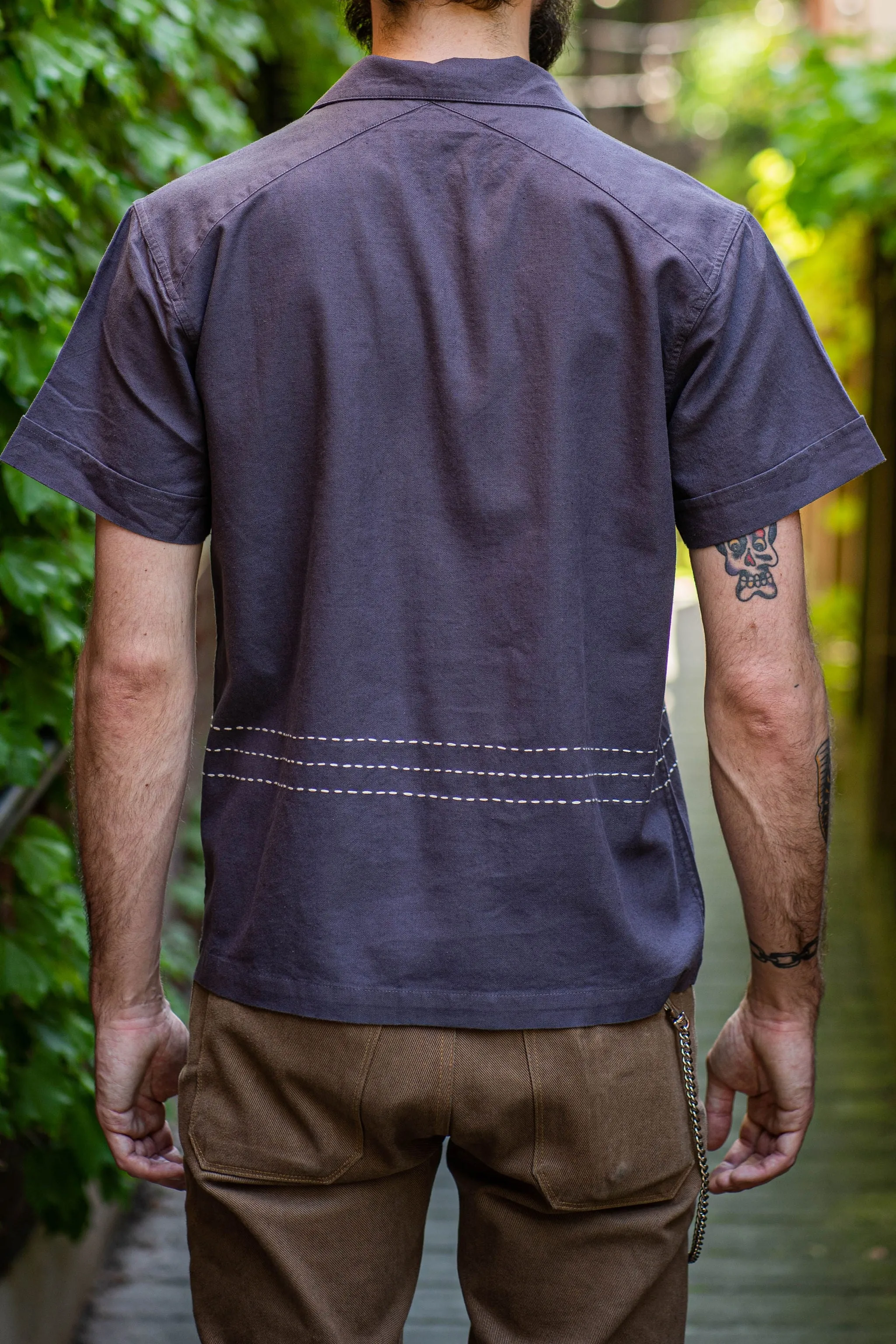 3sixteen Vacation Shirt - Plum Hand Stitch