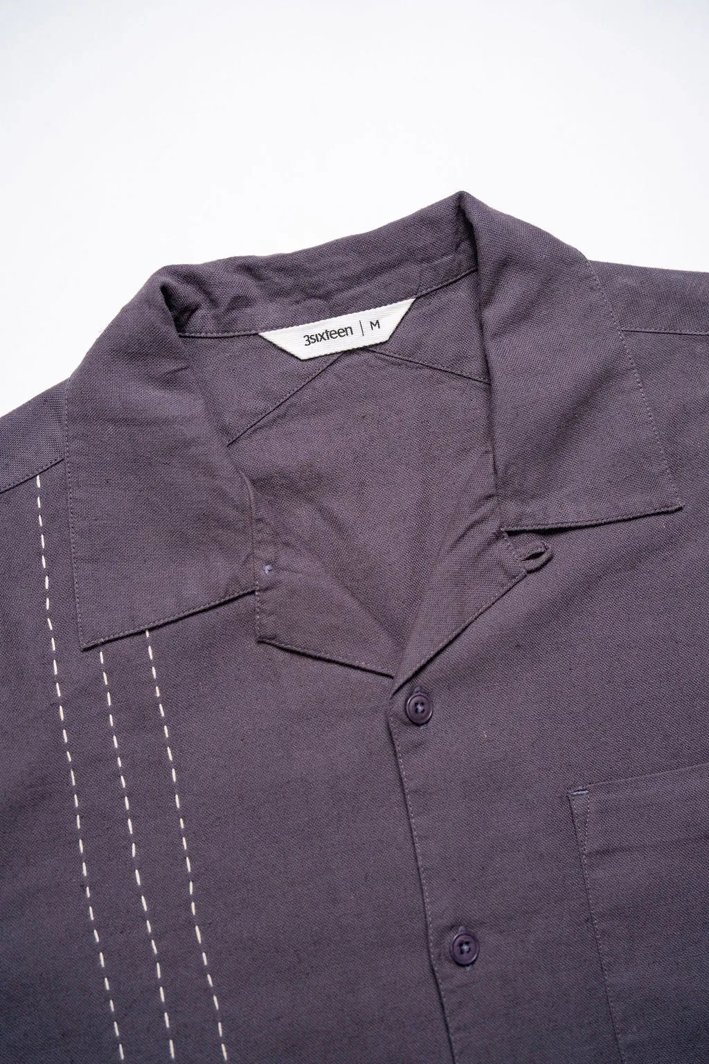 3sixteen Vacation Shirt - Plum Hand Stitch