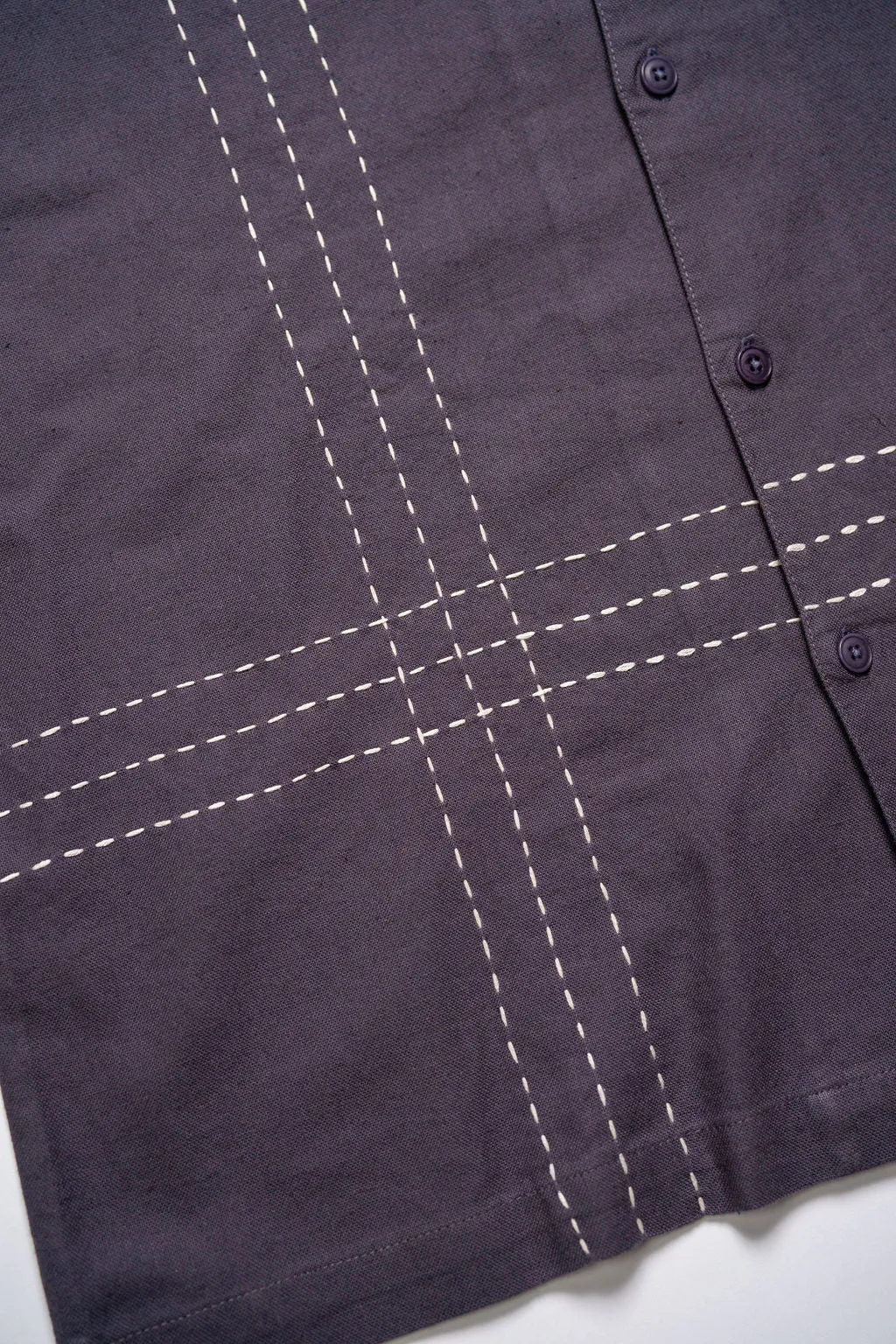 3sixteen Vacation Shirt - Plum Hand Stitch