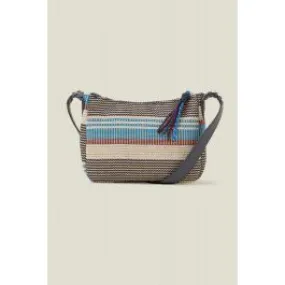 ACCESSORIZE Stripe Woven Cross-Body Bag Multicolor Women Clutches