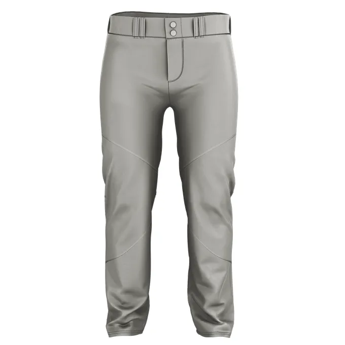 Alleson Adult Crush Open Bottom Baseball Pants with Piping: 655WLB