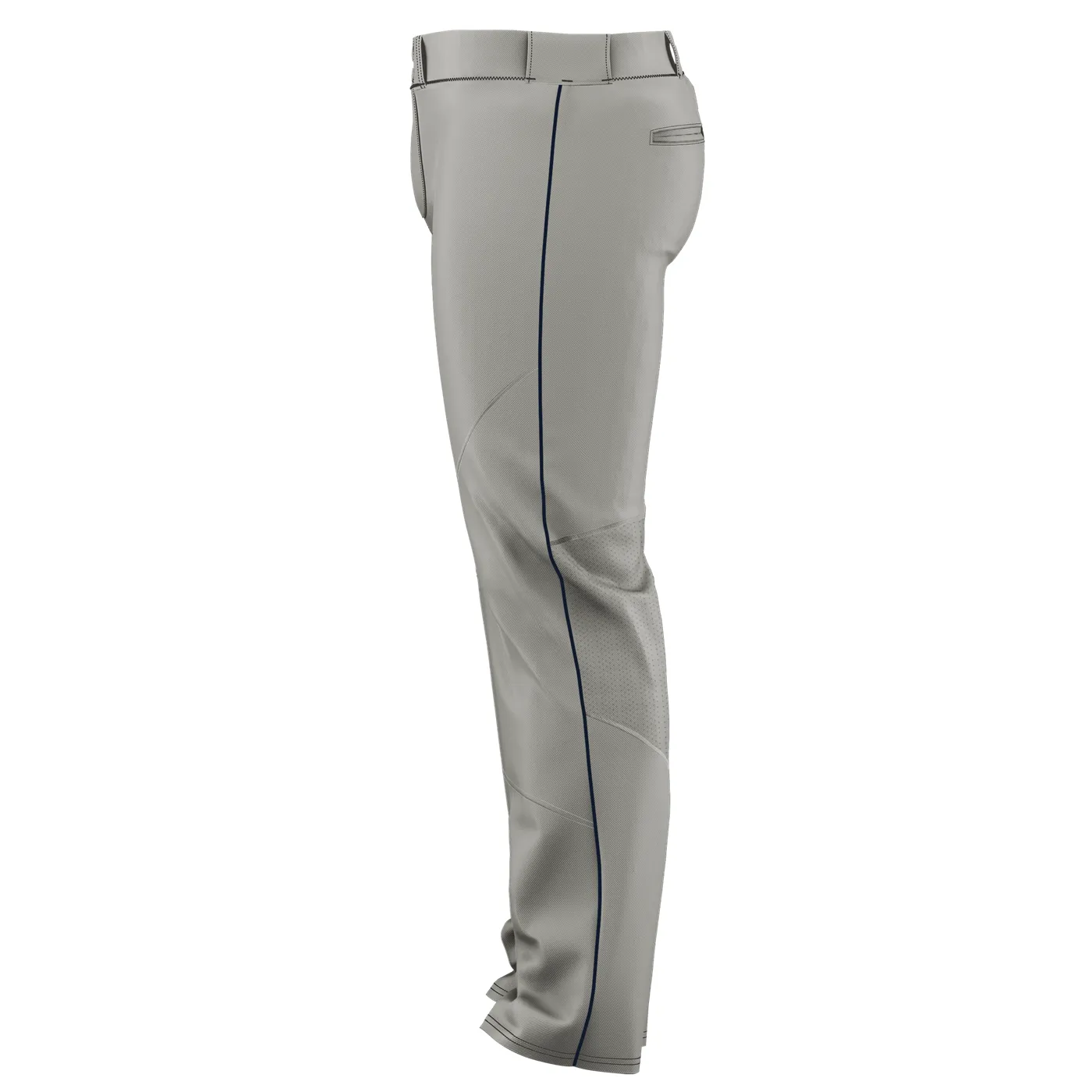 Alleson Adult Crush Open Bottom Baseball Pants with Piping: 655WLB