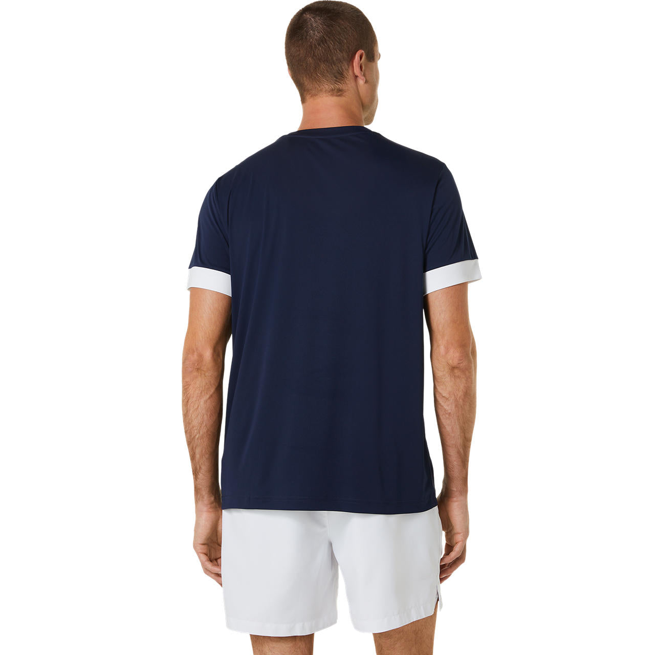 Asics T-Shirt Court SS Top Heren Donkerblauw