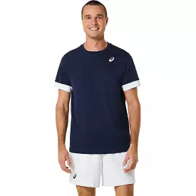 Asics T-Shirt Court SS Top Heren Donkerblauw