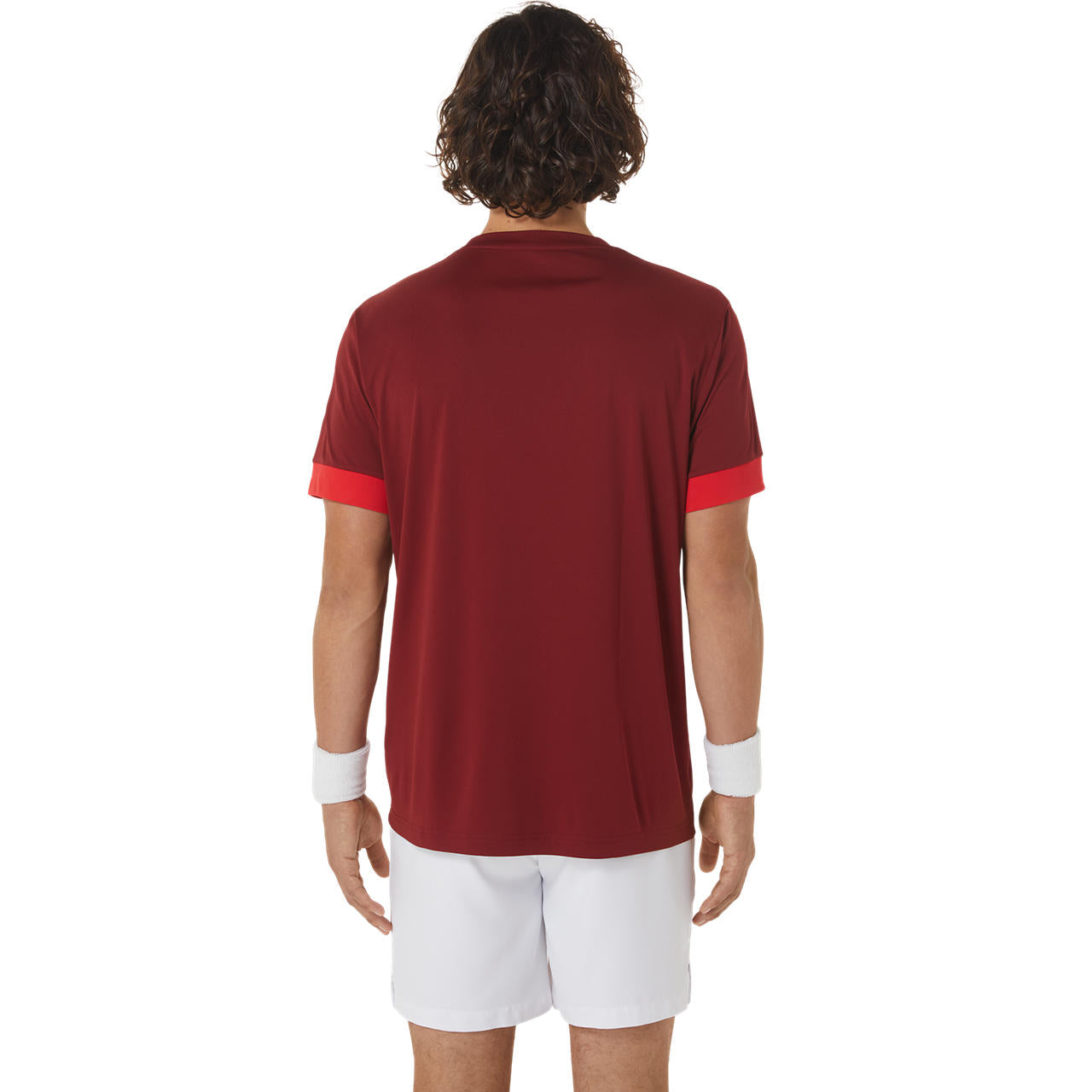 Asics T-Shirt Court SS Top Heren Rood