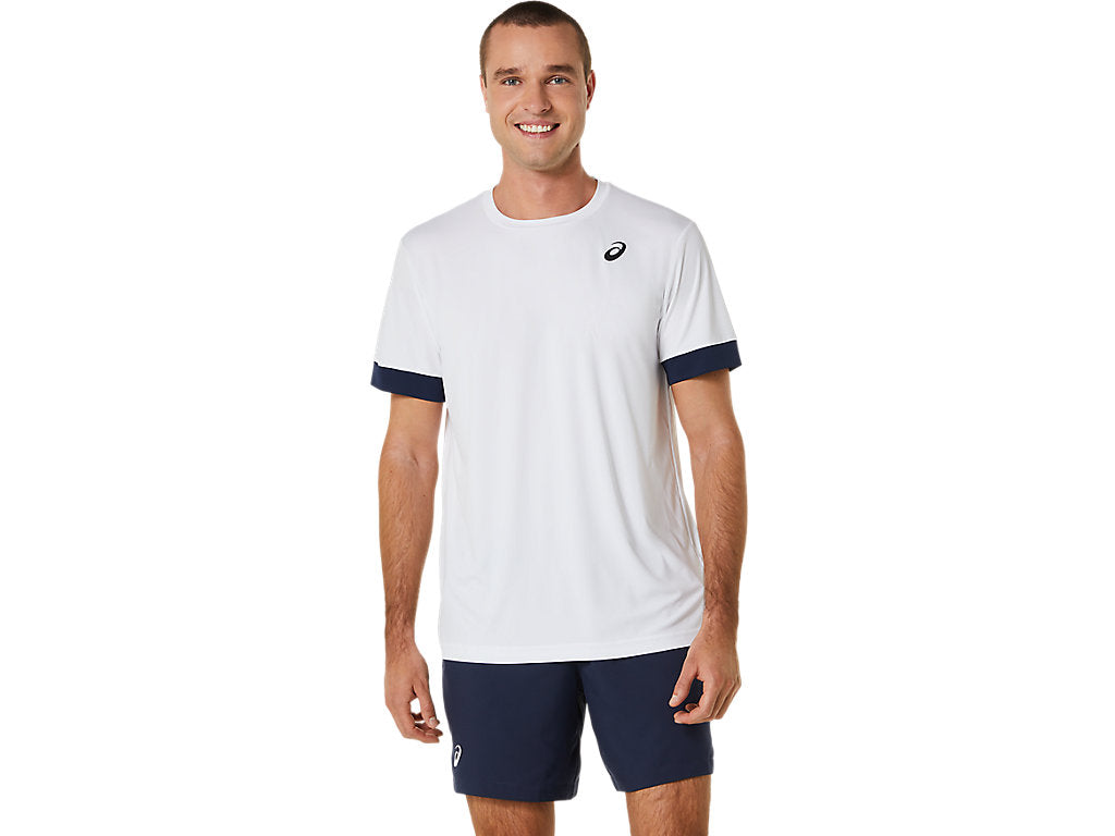 Asics T-Shirt Court SS Top Tennis Heren Wit