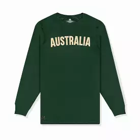 Australian Boomers 2023 FIBA Basketball World Cup iPerform Long Sleeve T-Shirt - Green