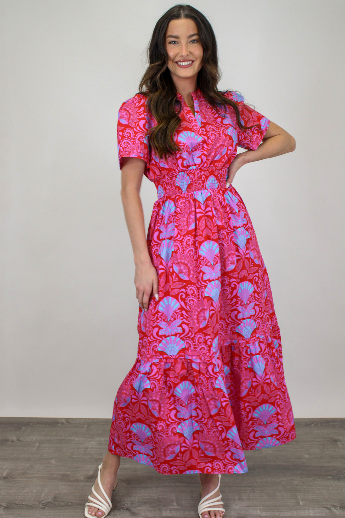 Bali Sunrise Midi Dress