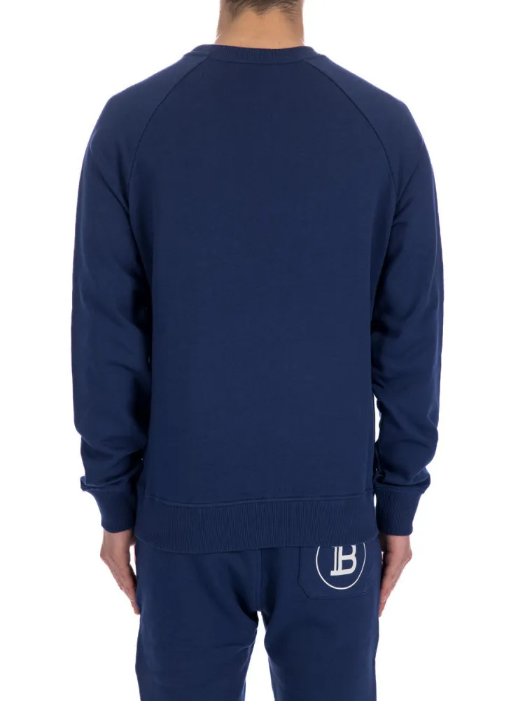 BALMAIN  |Plain Cotton Logo Luxury Sweatshirts