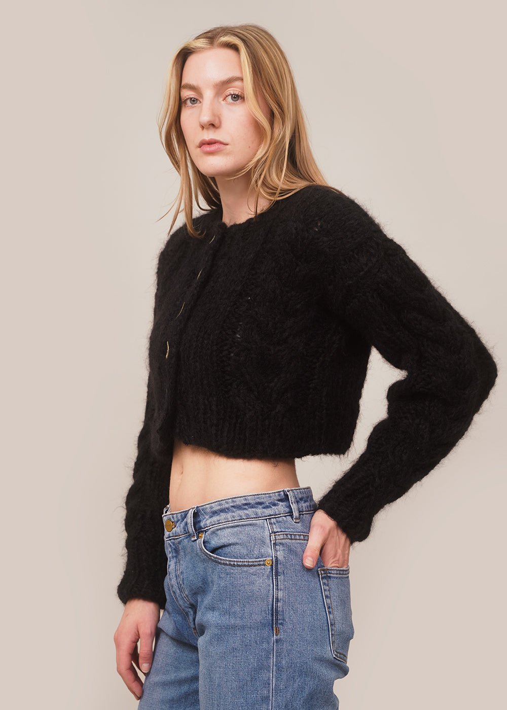 Black Francesca Cardigan