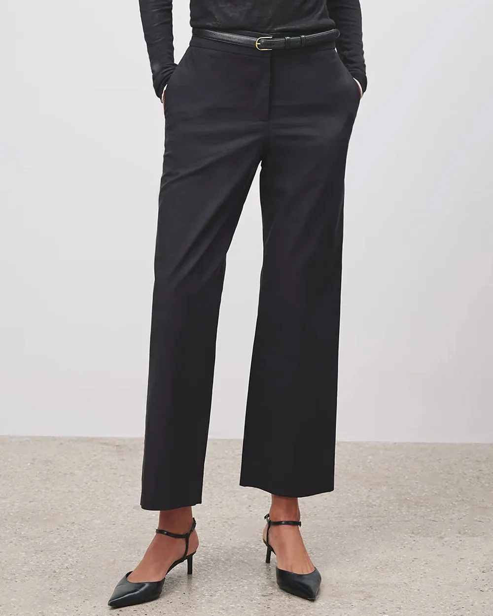 Black Nohan Straight Pant