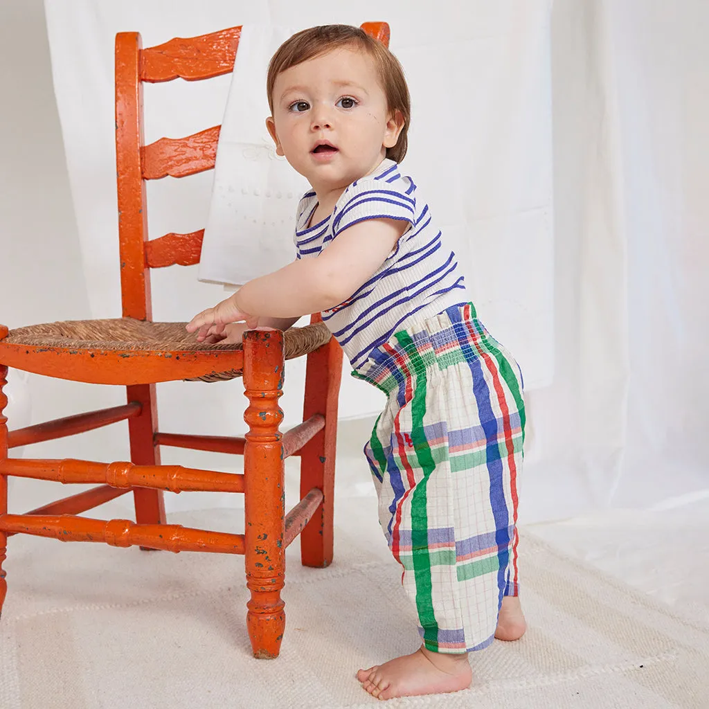 Bobo Choses Baby Woven Harem Pants Madras Checks Multicolour