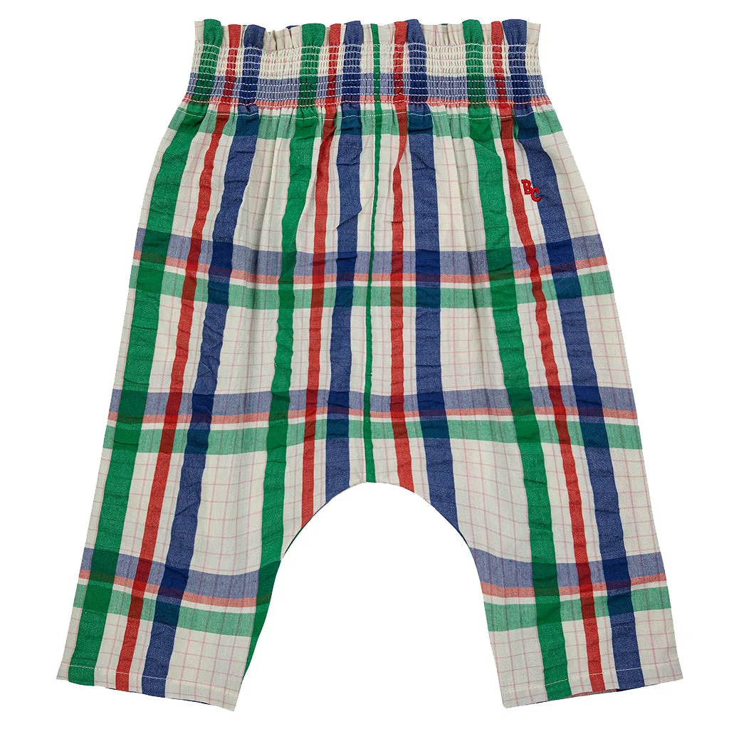 Bobo Choses Baby Woven Harem Pants Madras Checks Multicolour