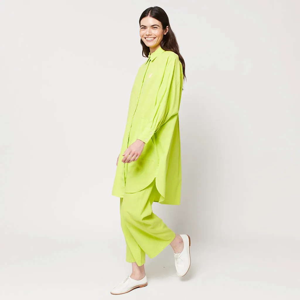 Bobo Choses Woman Pleated Culotte Pants Light Green