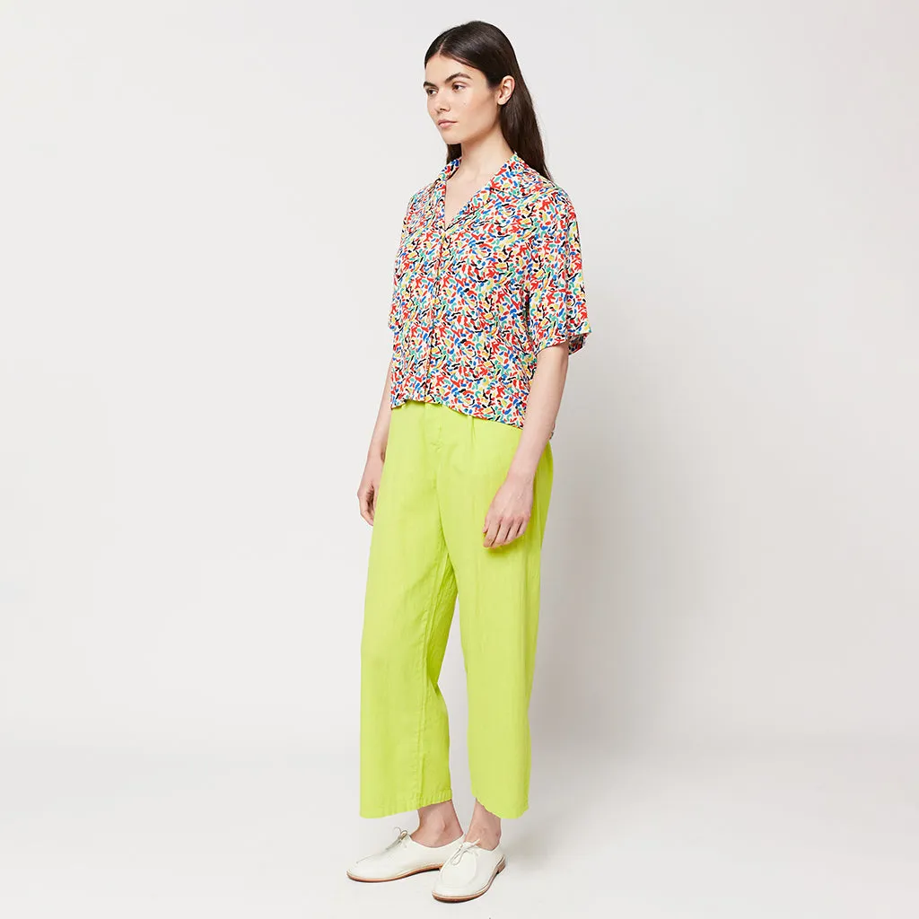 Bobo Choses Woman Pleated Culotte Pants Light Green