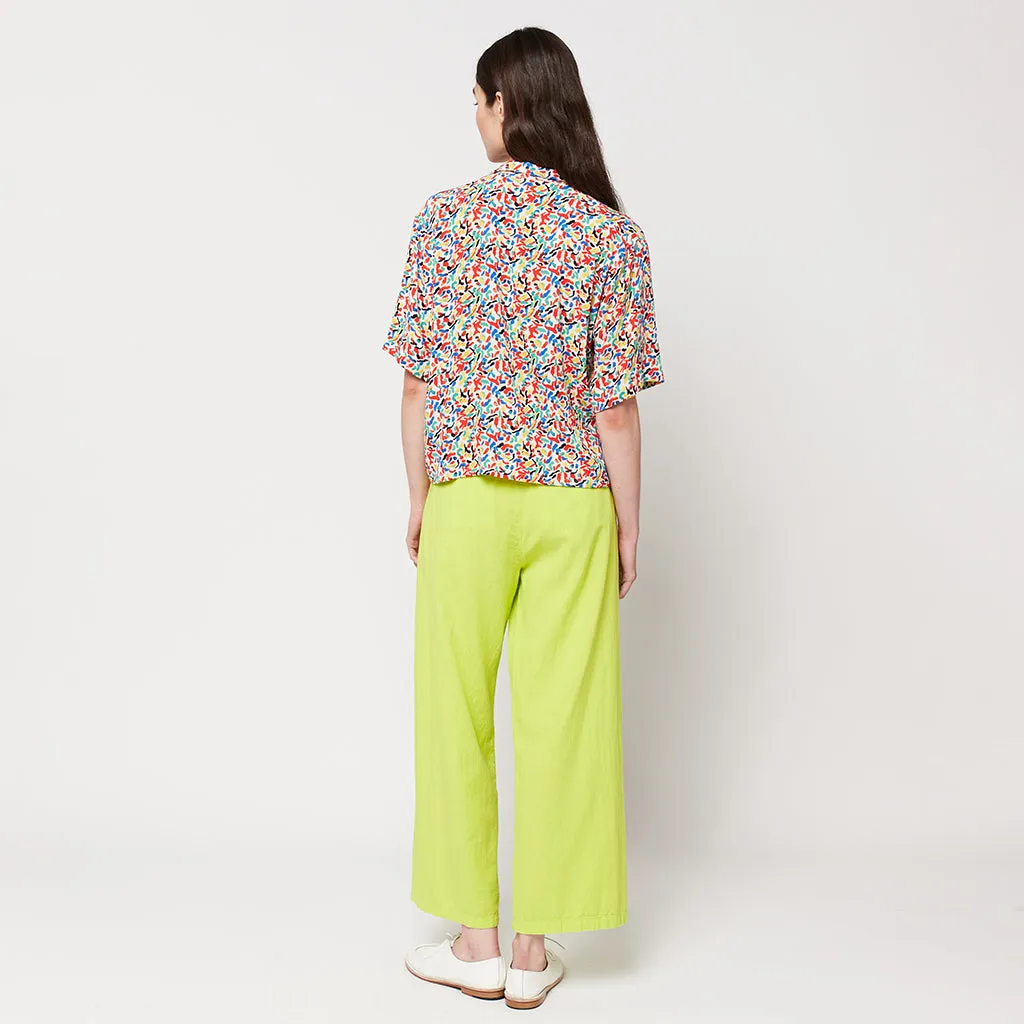 Bobo Choses Woman Pleated Culotte Pants Light Green