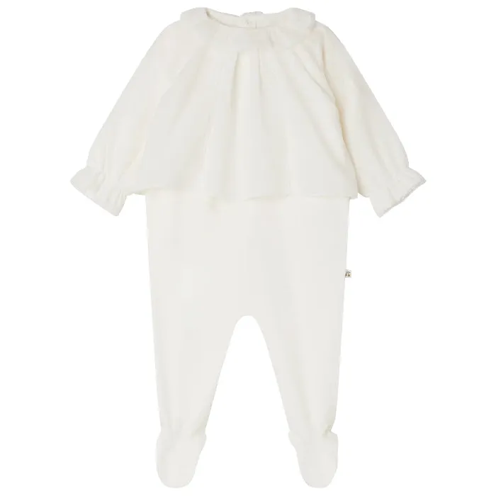 Bonpoint Baby Brise Pyjama Milk White