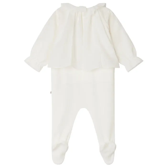 Bonpoint Baby Brise Pyjama Milk White