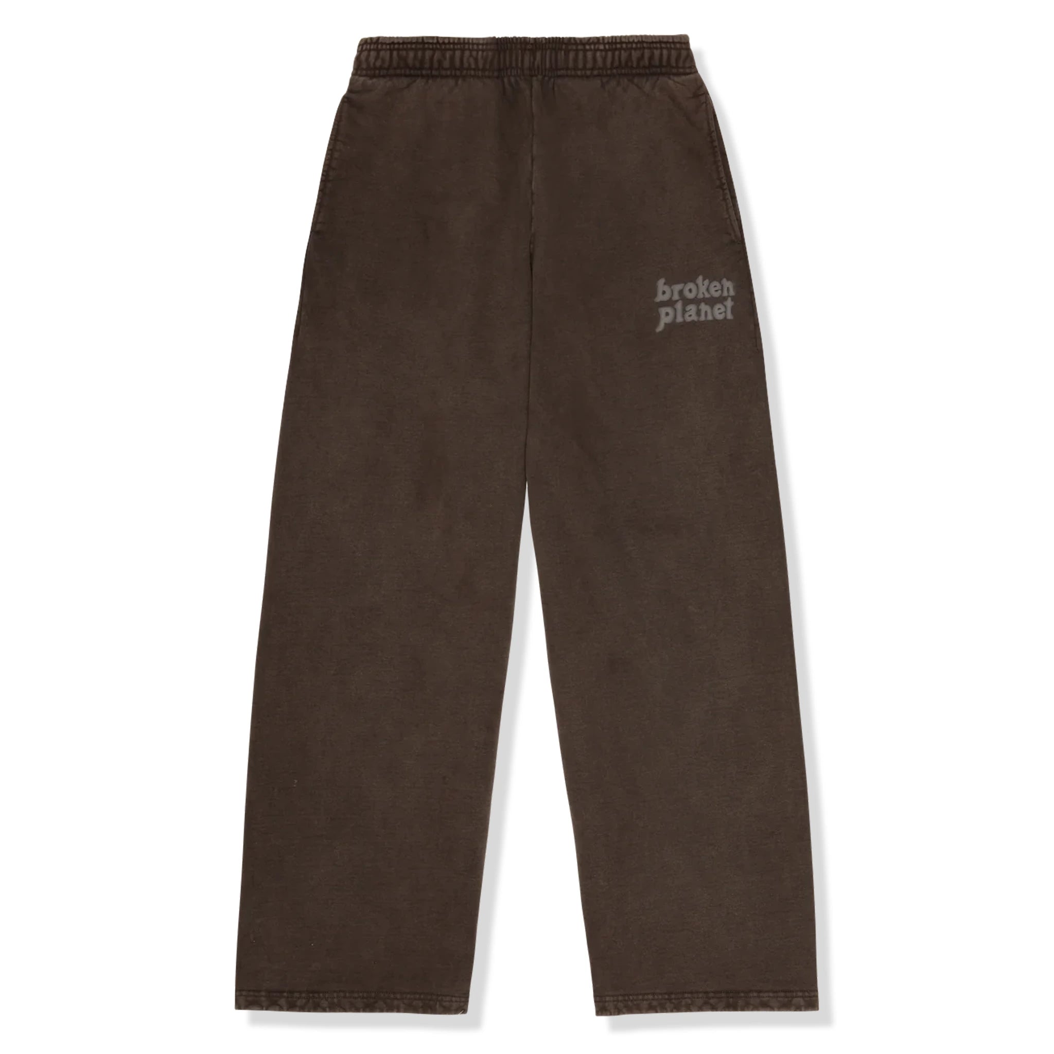 Broken Planet Basics Wide Leg Washed Mocha Sweatpants