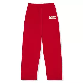 Broken Planet Straight Leg Ruby Red Sweatpants