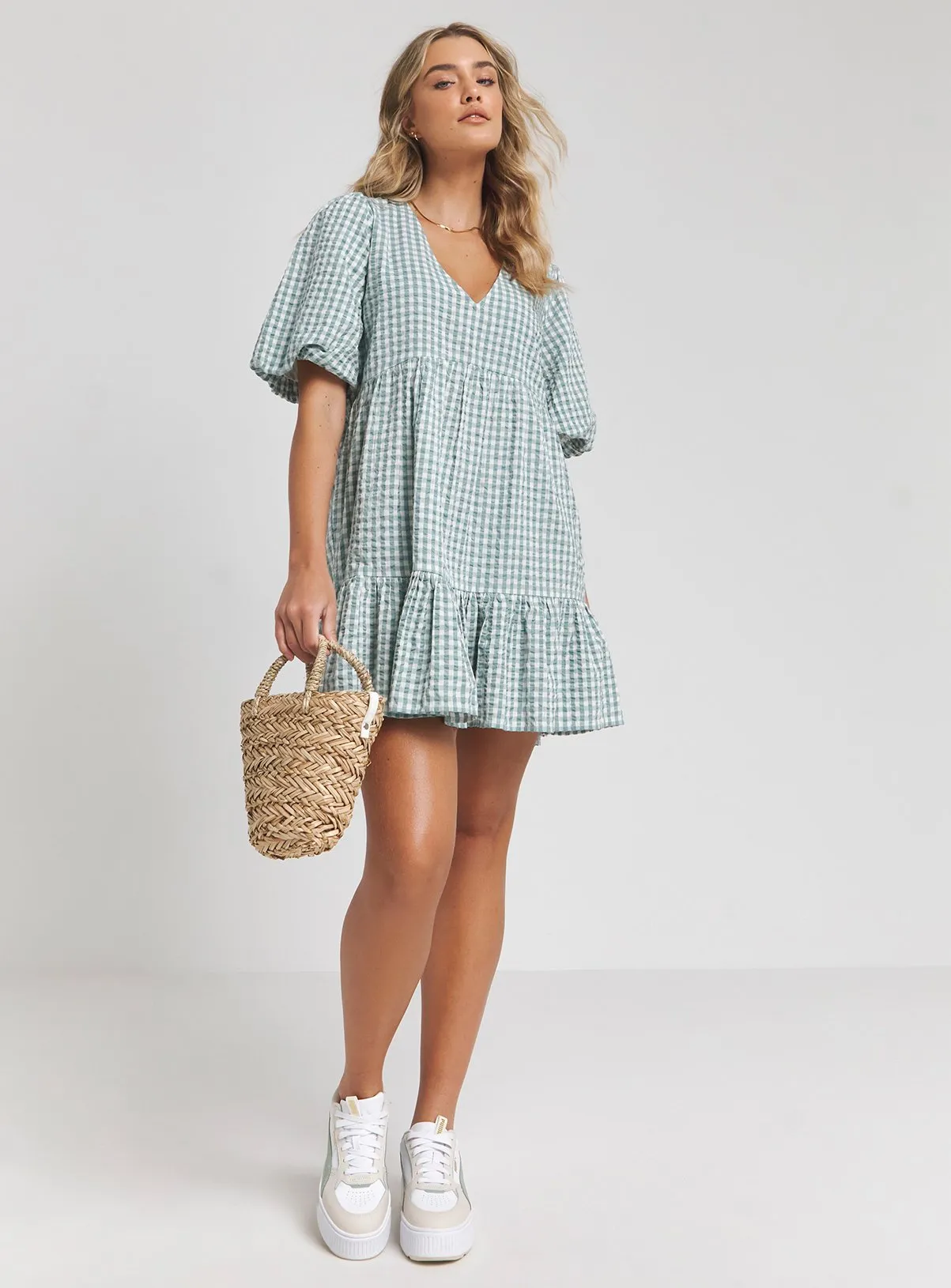 Buy SIMPLY BE Gingham Smock Dress 14 | Dresses | Tu