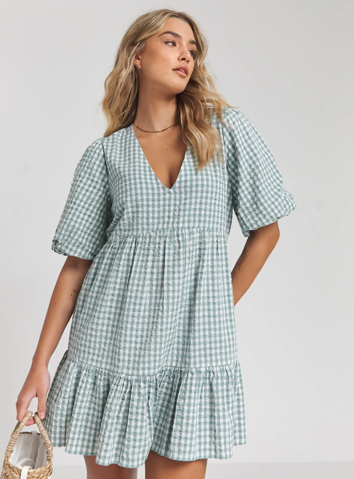 Buy SIMPLY BE Gingham Smock Dress 14 | Dresses | Tu