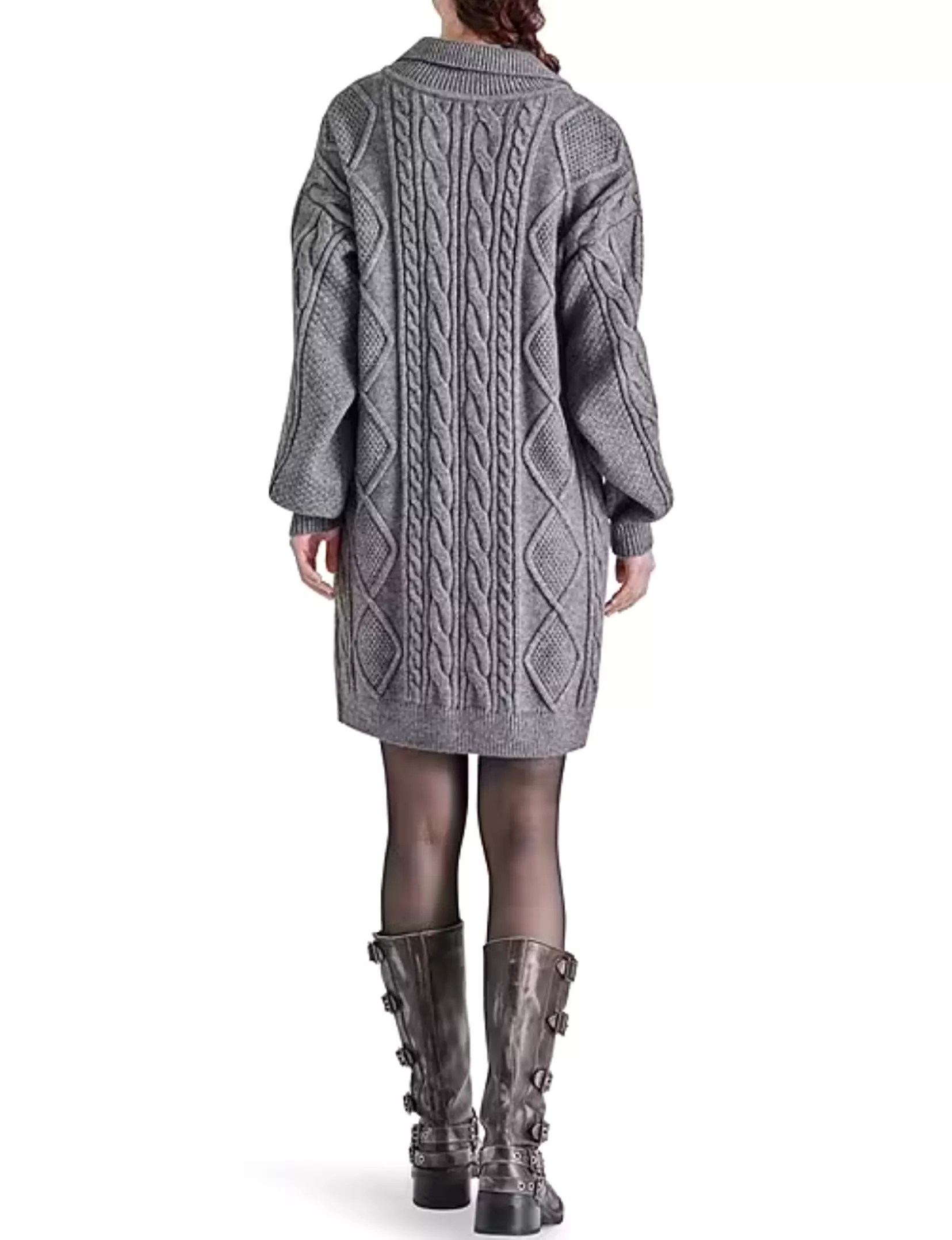 Debbie Sweater Dress, Heather Grey