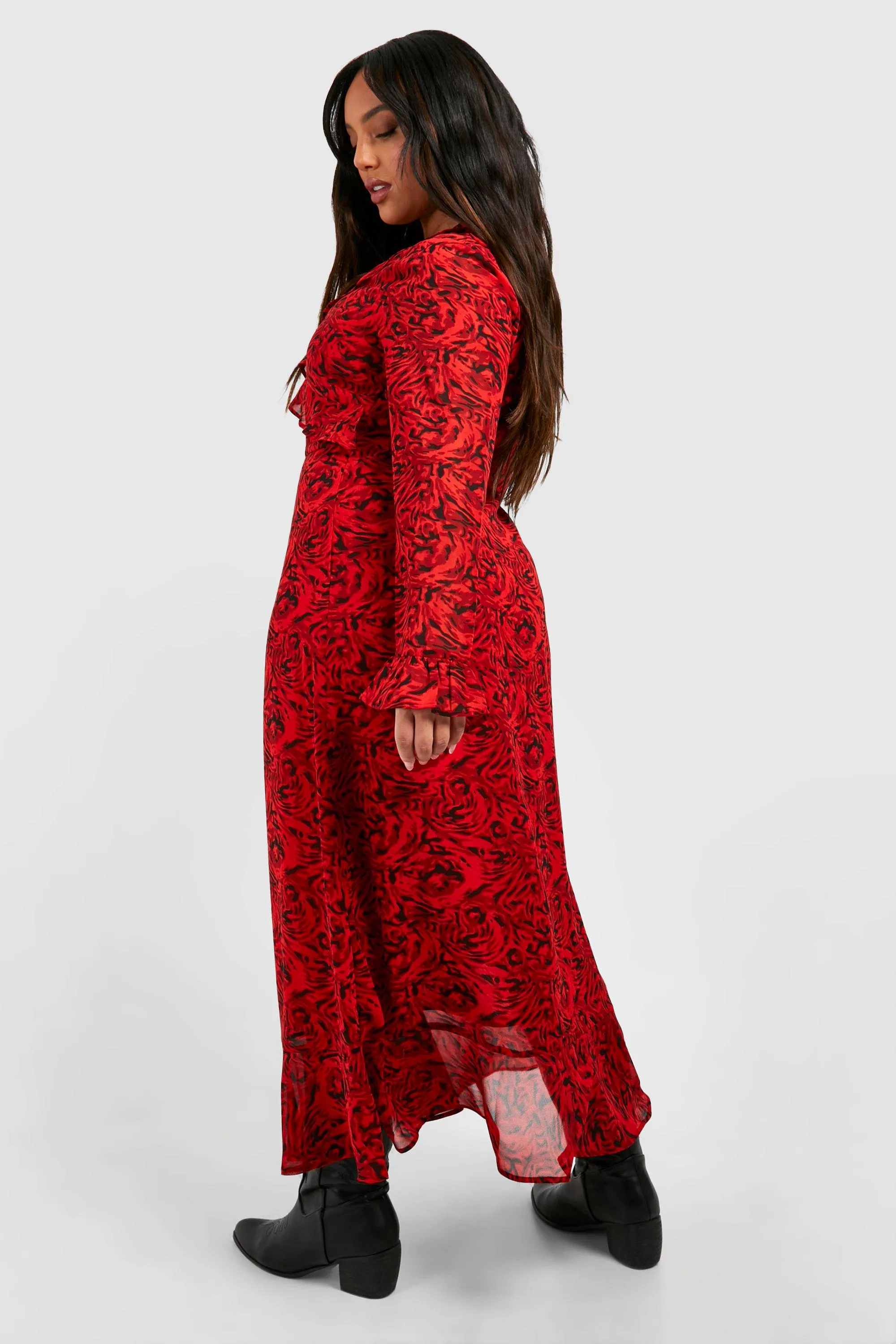 Dresses | Plus Chiffon Printed Smock Dress | boohoo