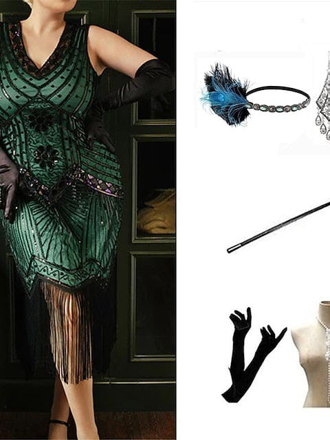 Exquisite Great Gatsby Flapper Dress for Christmas Party and Evening Events