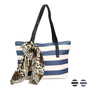 Forward Striped Canvas Ladies Hbags Shoulder Bags Clutches Women Bag