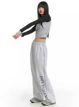 Graphic Lettering Sweatpants (UNISEX) CJ412