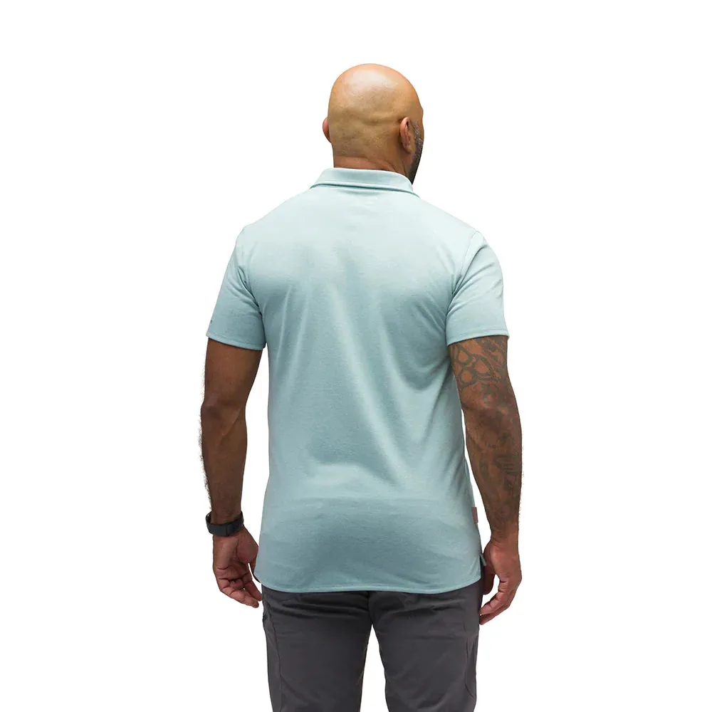 Grundens Shorebreak Performance Fishing Polo in Surf