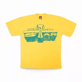 Hellstar T-Shirt 'Jesus Emblem / Path To Paradise' Yellow