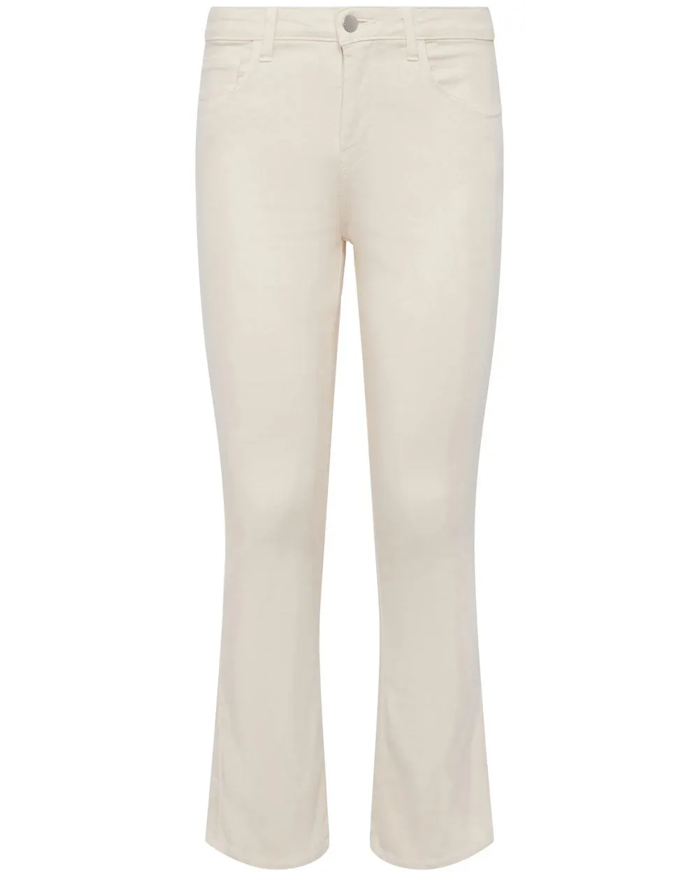 High Rise Tati Crop Micro Bootcut Jean in French Vanilla