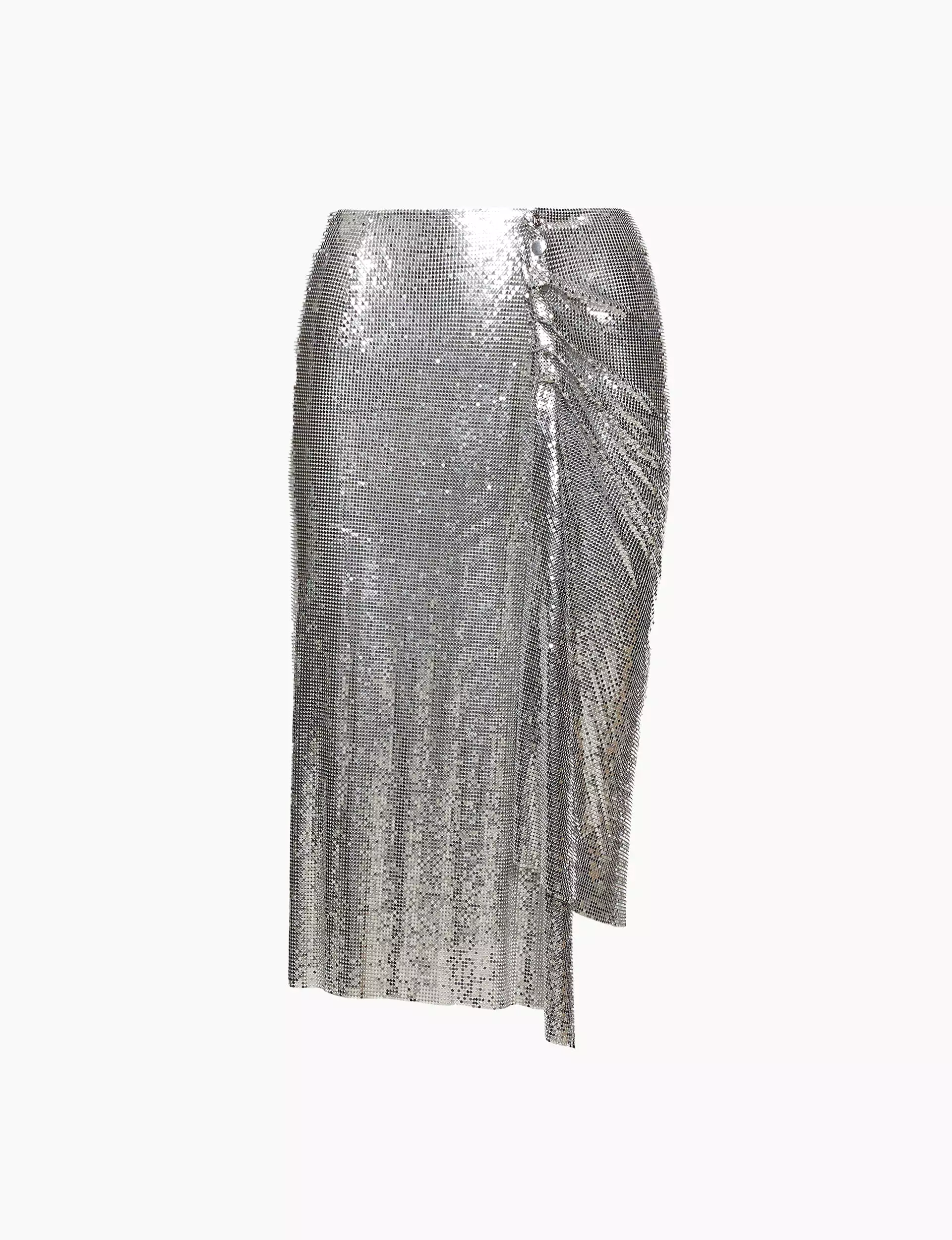 Intemporal Draped Midi Skirt