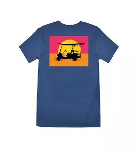 Island Tee - Youth Short Sleeve Endless Sunset - Navy