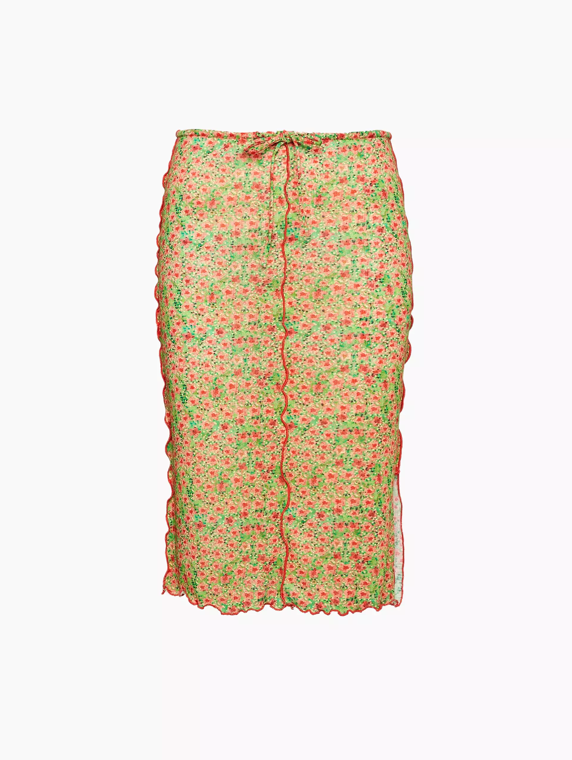 Joa Floral Knit Skirt