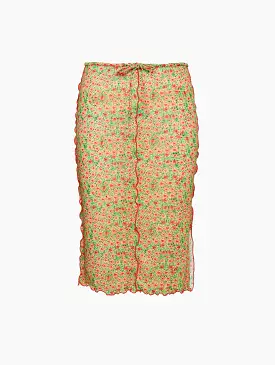 Joa Floral Knit Skirt