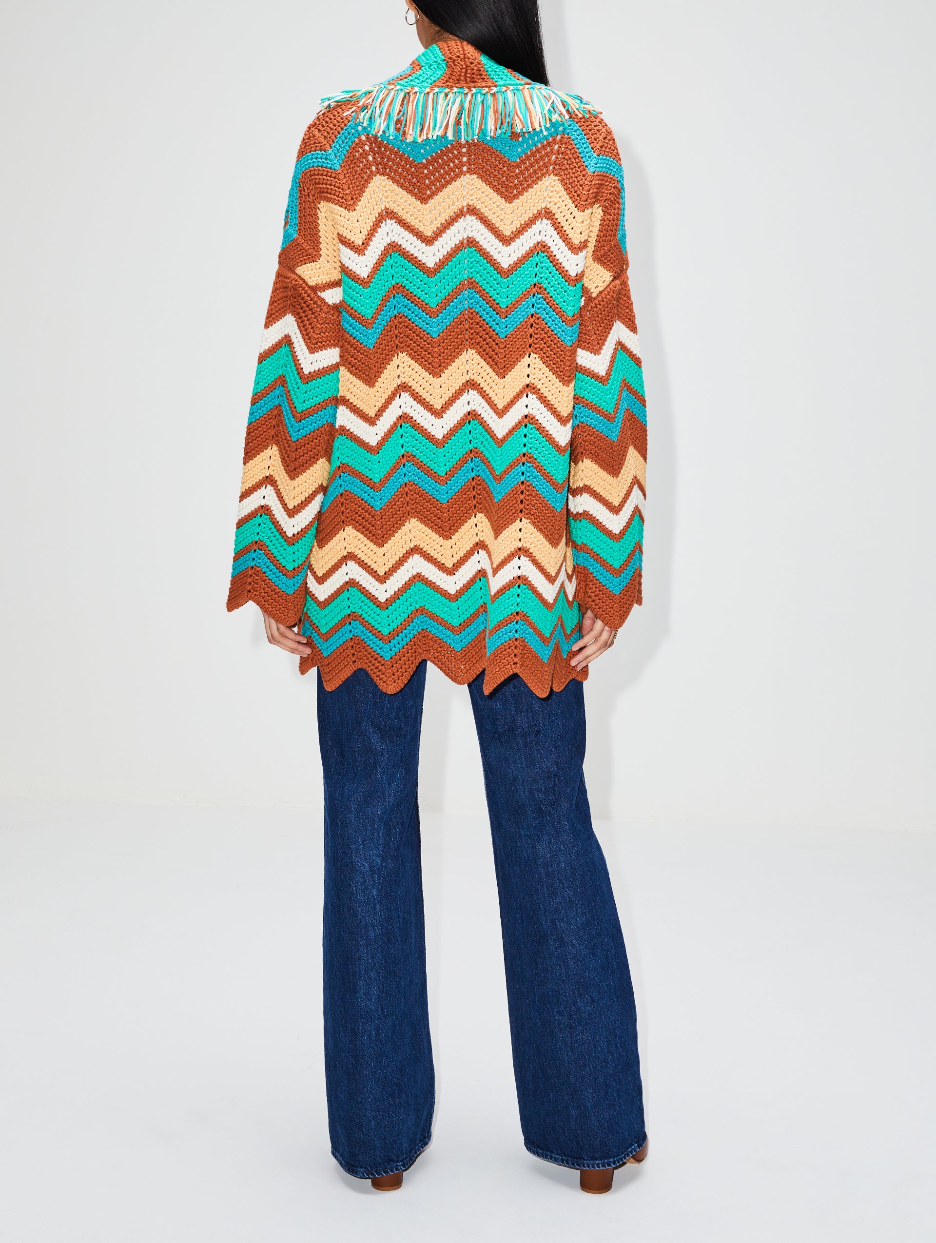 Kaleidoscopic Chevron Cardigan