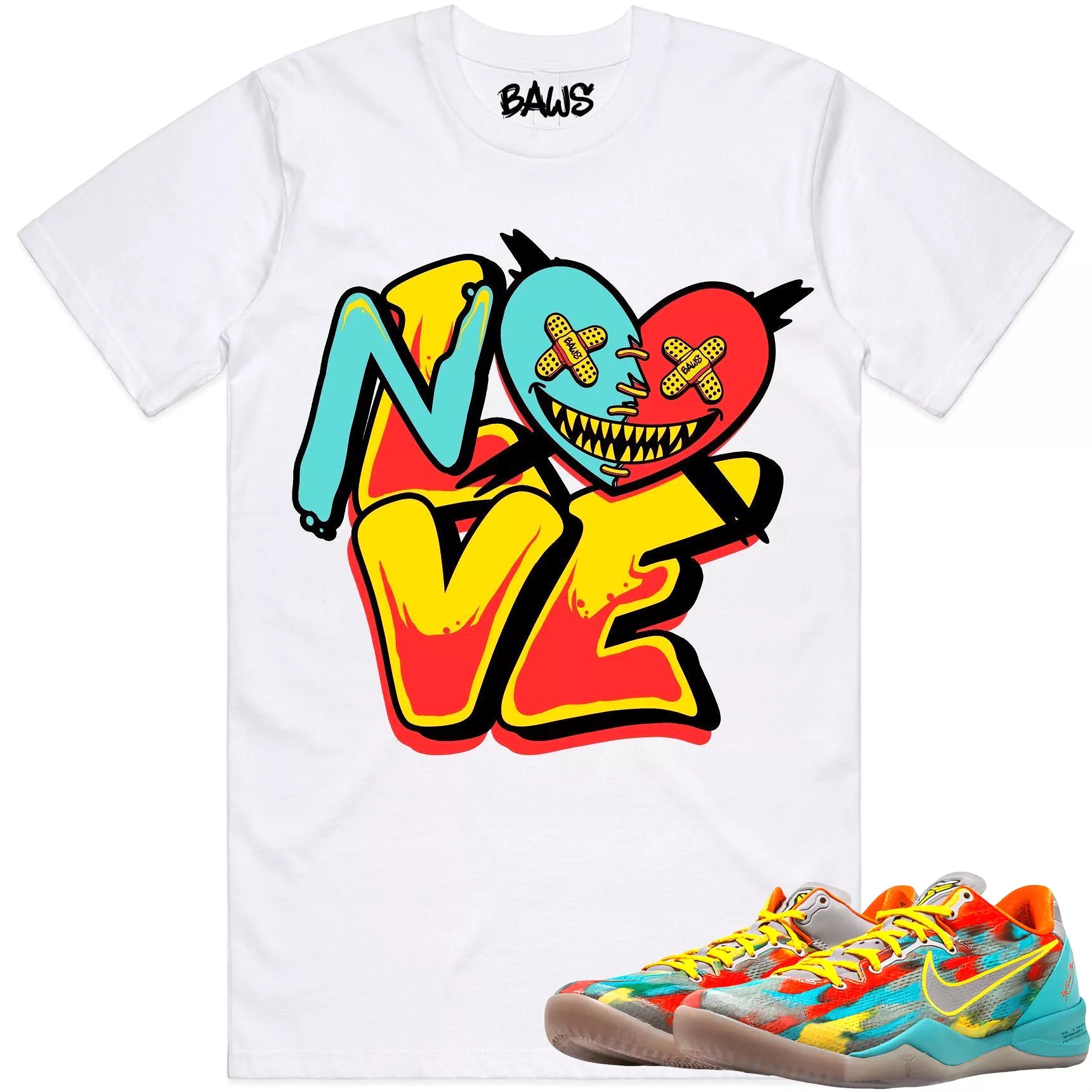 Kobe 8 Venice 8s Shirts to Match - VENICE NO LOVE BAWS