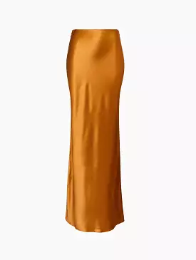 Long Satin Skirt