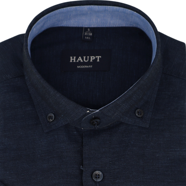 L/S linen shirt   Haupt 8002