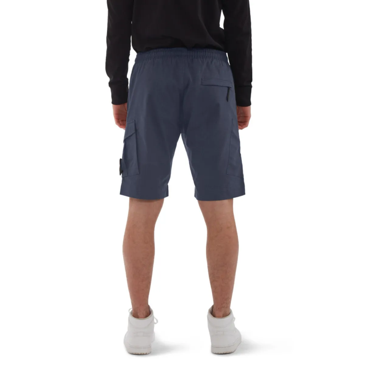 MA.STRUM - Drawstring Cargo Shorts in Ink Navy