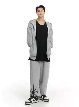 Men's Graphic Straight Fit Sweatpants IA401