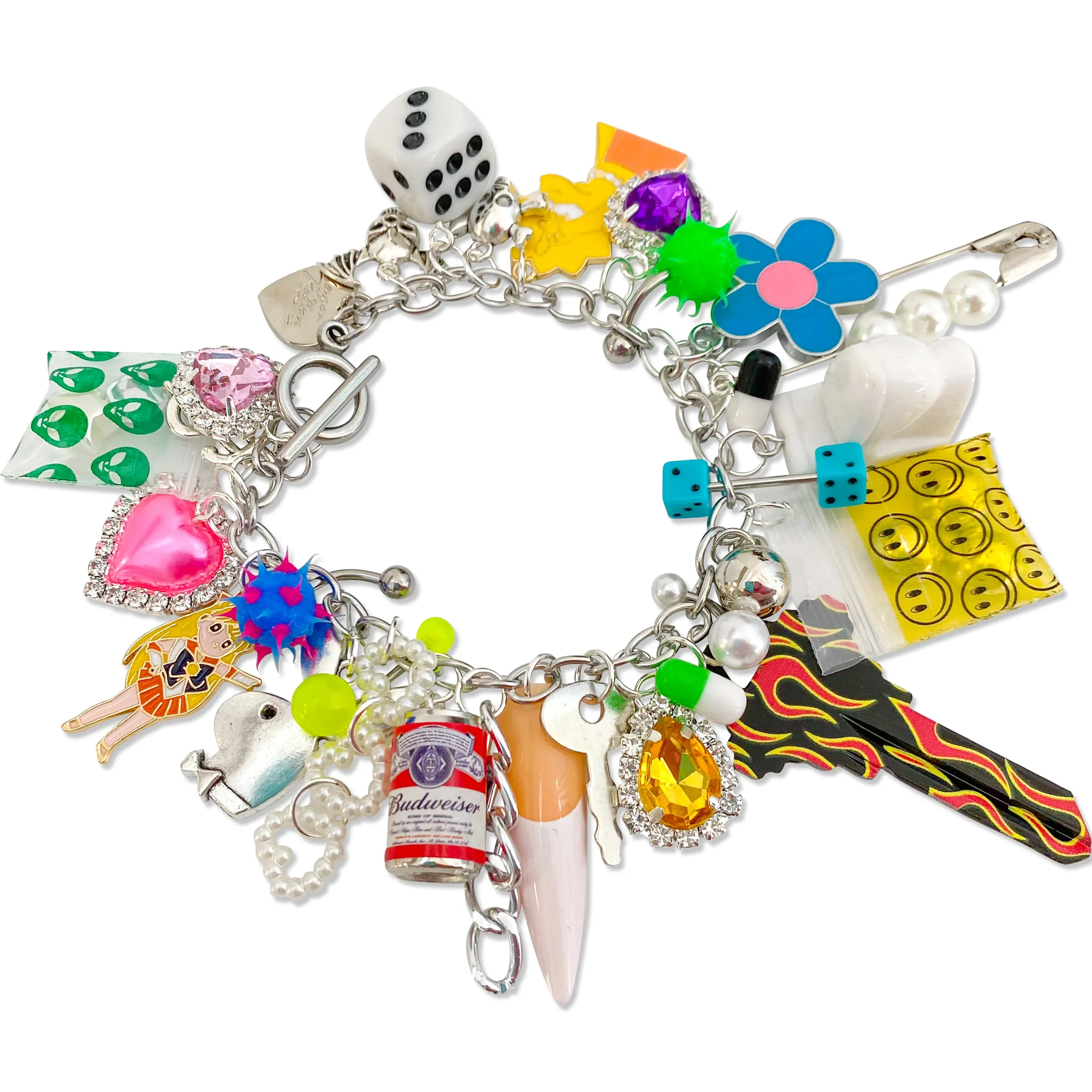 Naughty Hottie Charm Bracelet