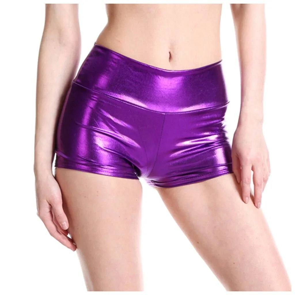 Nightclub Leather Shorts High Waist Bodycon Push Up