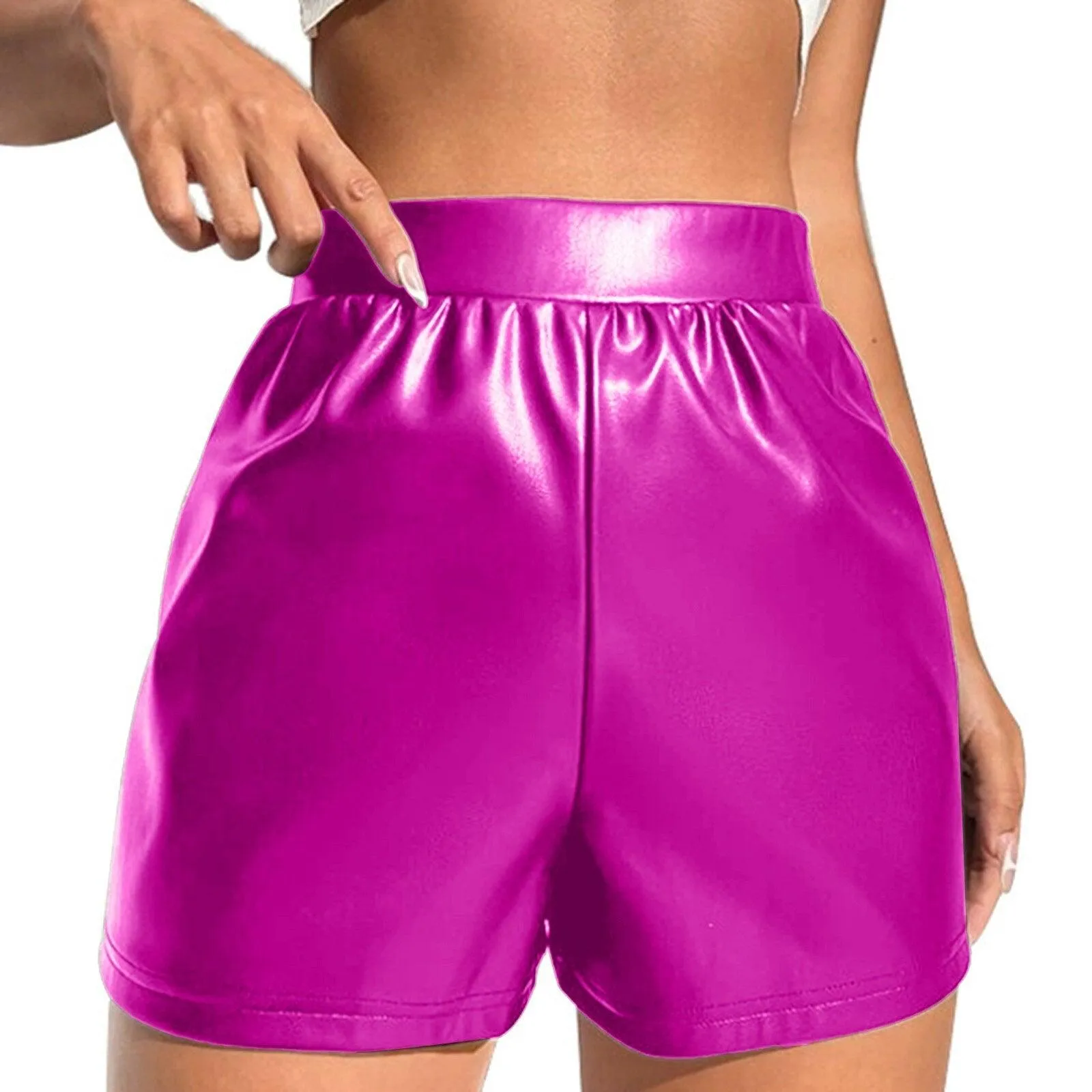 Nightclub Leather Shorts High Waist Bodycon Push Up