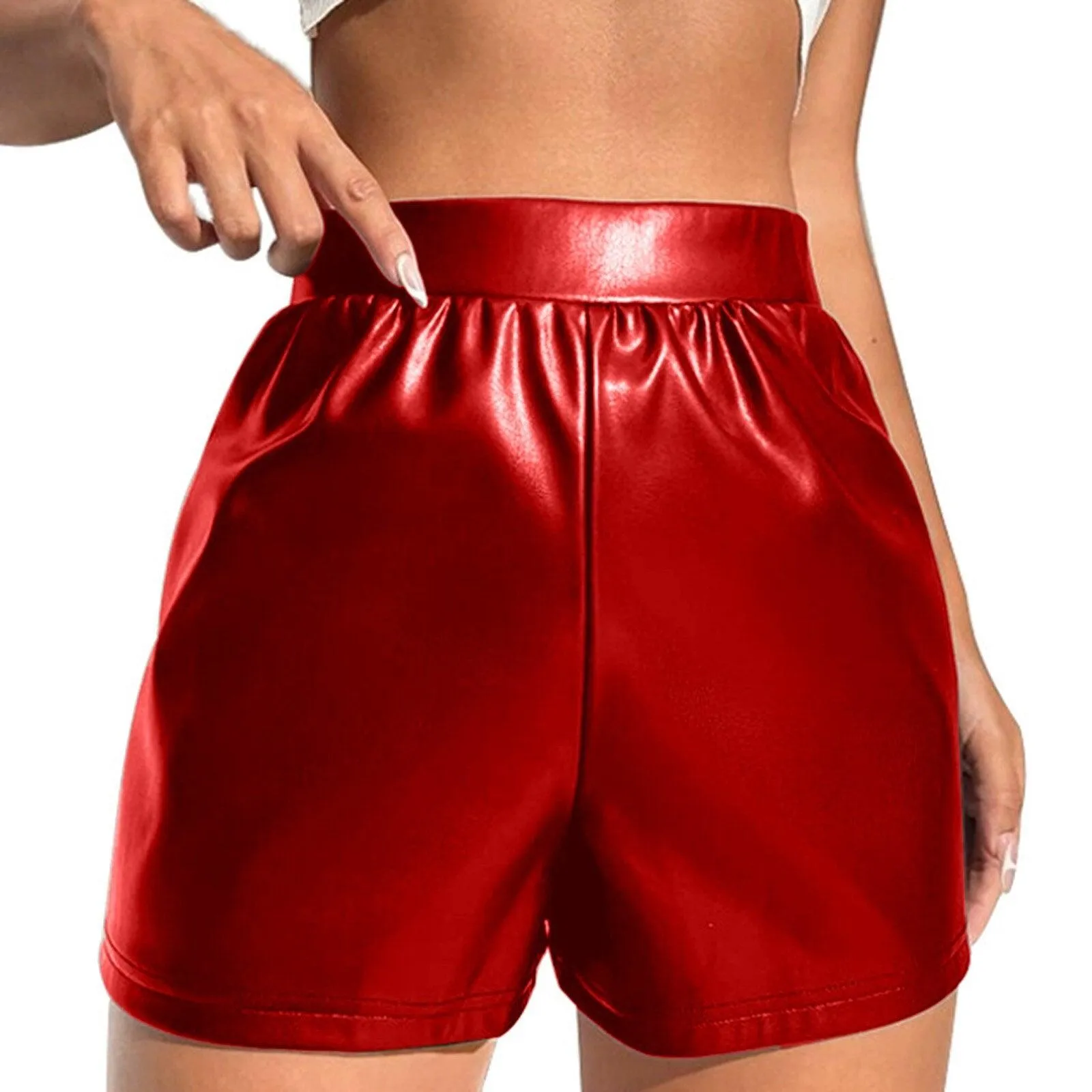 Nightclub Leather Shorts High Waist Bodycon Push Up