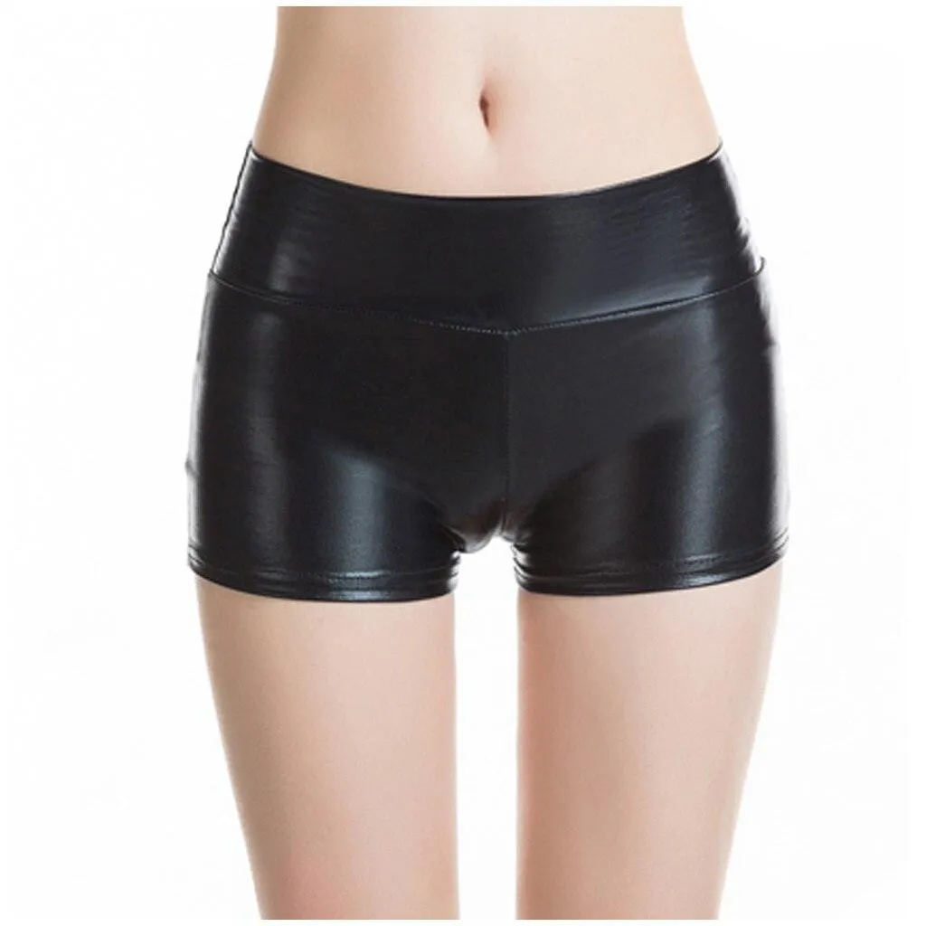 Nightclub Leather Shorts High Waist Bodycon Push Up