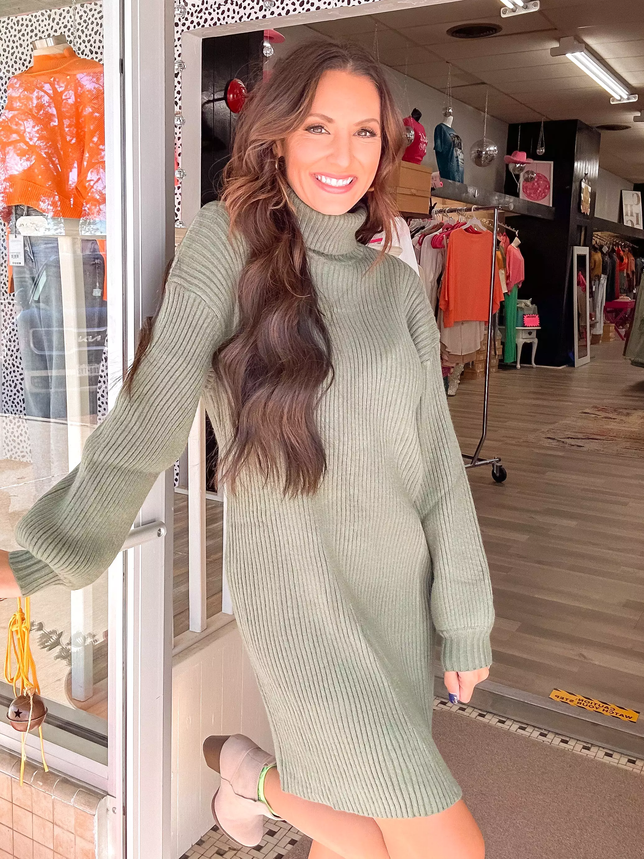 Nothing Like You Olive Sweater Dress